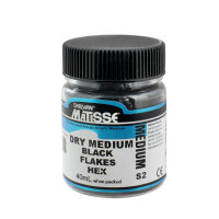 DM Dry Medium 40ml Black Flakes Hex