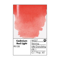 Grumbacher Finest Watercolor 14ml Cadmium Red Light