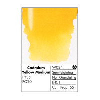 Grumbacher Finest Watercolor 14ml Cadmium Yellow Medium