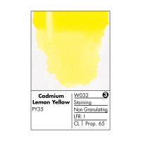 Grumbacher Finest Watercolor 14ml Cadmium Yellow Lemon