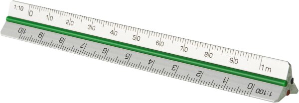 Maßstab Aluminium  10cm