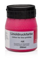 Linoldruckfarbe 250ml rot