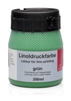 Linoldruckfarbe 250ml grün