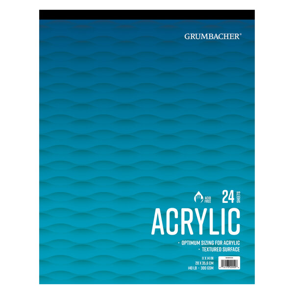 Acrylic Pad, 300G, 24 Sheets, 11"x 14"