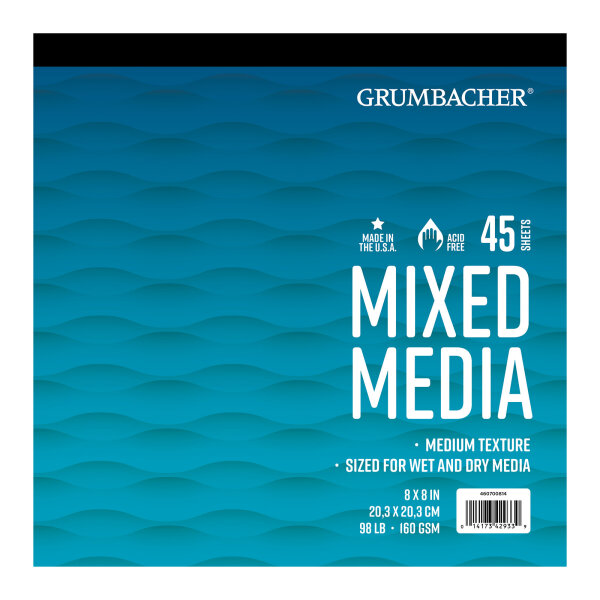 M-Media Pad,160G, 45 Sheets, 8" x 8" KL