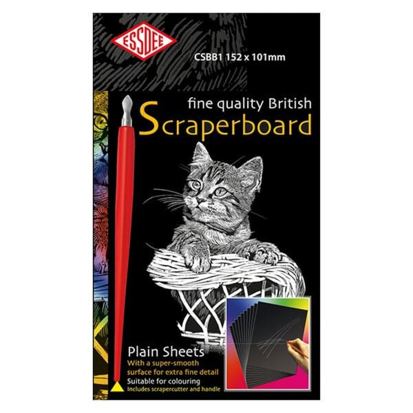 Black Scraperboard 152x101mm (5 sheets)