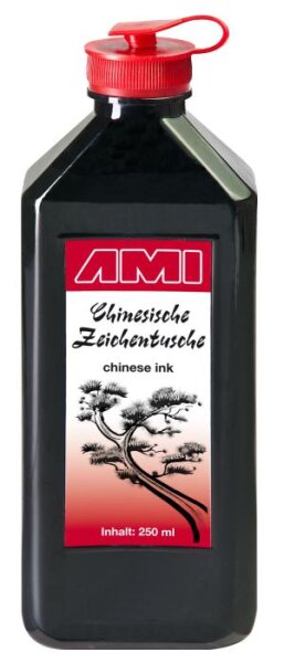 China Tusche 250ml, Kunststoffflasche