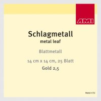 Schlagmetall 25Bl. Gold 2,5