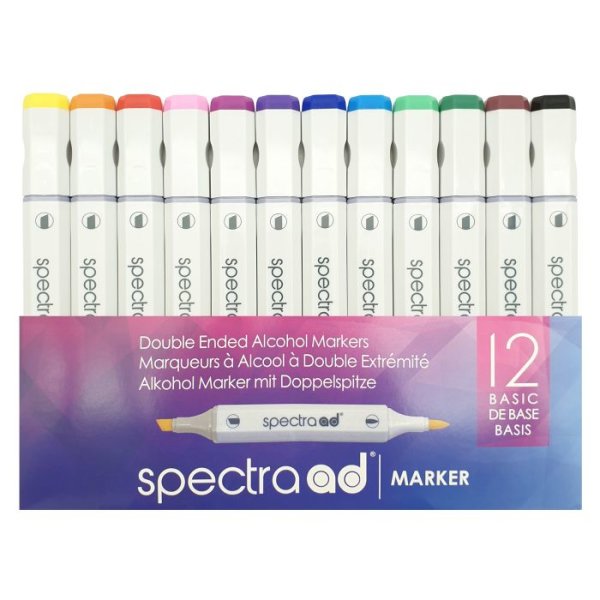 Spectra AD Marker Set Basic 12, Etui