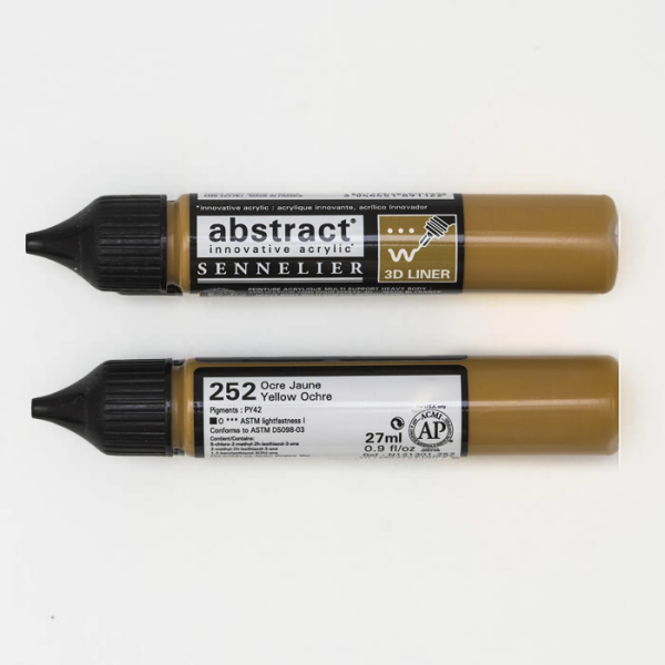 SENNELIER Abstract Liners 27ml Gelber Ocker 252