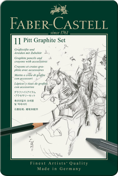 Set PITT Graphite klein Metalletui