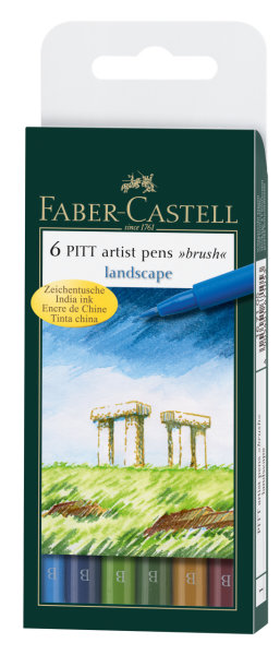 PITT artist pen 6er Etui Landscape