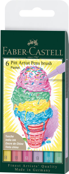 Tuschestift PITT artist pen B Pastel 6x